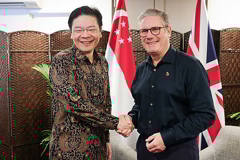 Keir Starmer with Lawrence Wong