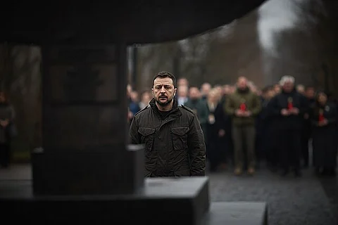 President of Ukraine Volodymyr Zelenskyy on the eve of International Holocaust Remembrance Day, 2025.