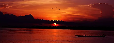 Sunset at the Benue river