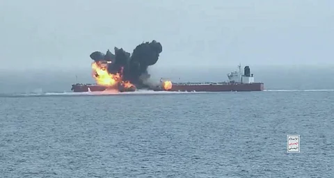 Israeli-linked commercial vessel hit by a Houthi missile