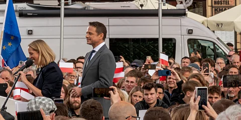 Rafał Trzaskowski in Kraków 13 May 2025