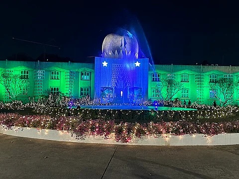 The Pakistani High Commission in Delhi.