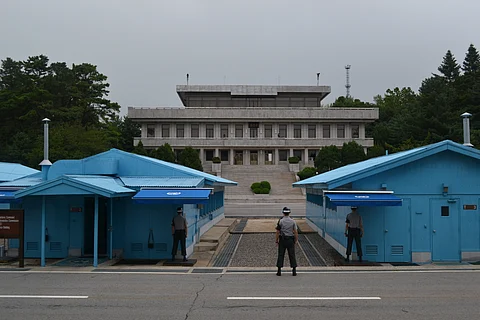 Korean Demilitarized Zone (DMZ) from the South Korean side.