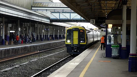 A South Western Railway service at Exeter St David's Station Edit this at Structured Data on Commons