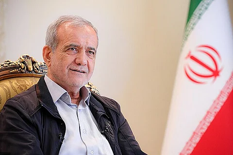 An image of Masoud Pezeshkian, the 9th president of Iran