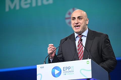 Nika Melia at EPP Congress Rotterdam 2022