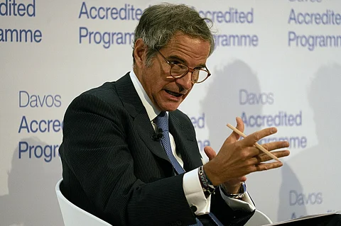 Rafael Grossi at the World Economic Forum in Davos, Switzerland. 24 January 2025.