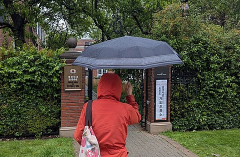 Overseas polling station at Korean Consulate in Toronto.