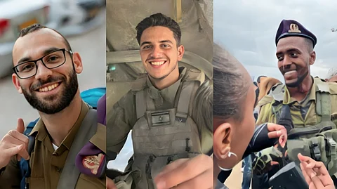 Images of the dead Israeli soldiers