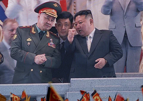 Secretary of Russia's Security Council Sergey Shoigu and North Korean Leader Kim Jong Un