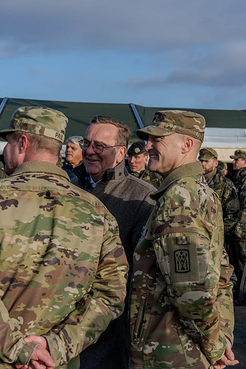 German Minister of Defense in Poland