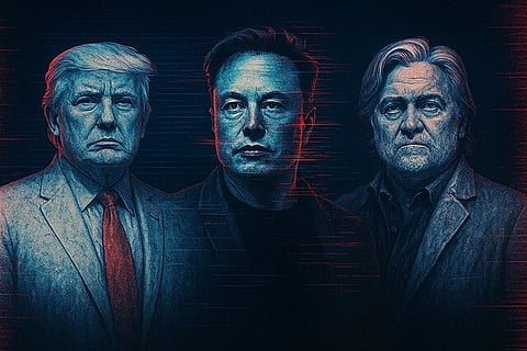 Trump, Musk and Bannon