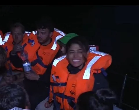 EU Parliament member Rima Hassan remained defiant, smiling boldly during her "arrest" while facing Israeli authorities.