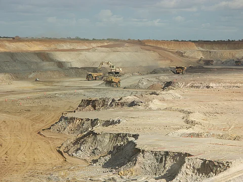 Essakane Mine pit in Burkina Faso.
