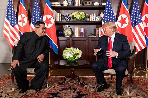 President Donald J. Trump and North Korean leader Kim Jong Un