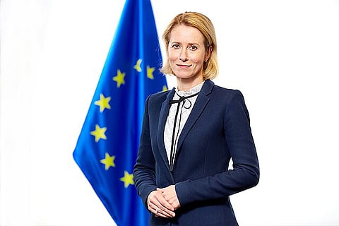 Portrait of Kaja Kallas, High Representative of the Union for Foreign Affairs and Security Policy and Vice-President of the European Commission.