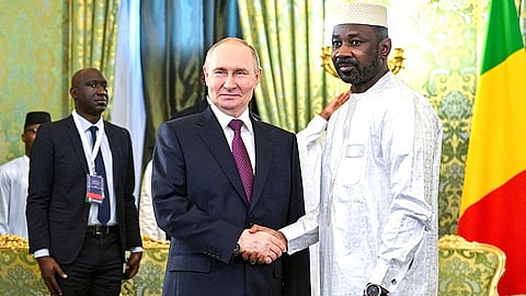 Russian President Vladimir Putin and Col Assimi Goïta held talks in the Kremlin, Russia.