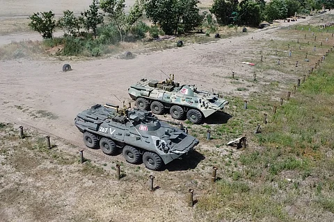 Russian armored vehicles for illustrative purposes