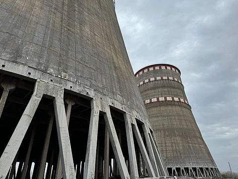 Cooling tower at Ukraine’s Zaporizhzhya Nuclear Power Plant (ZNPP)