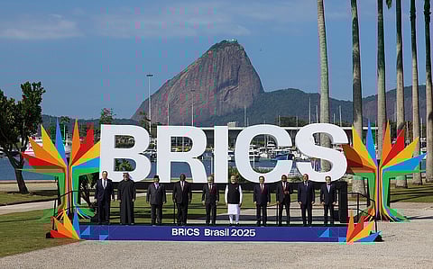 17th BRICS Summit family photograph, Rio de Janeiro, Brazil, July 6, 2025