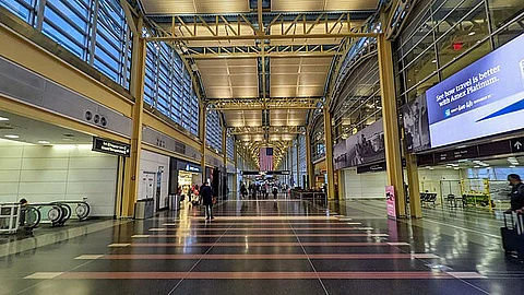 This is the Ronald Reagan National Airport Terminal in 2022.