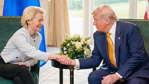 Meeting between Ursula von der Leyen, President of the EC, and Donald Trump, President of the United States, 27 July 2025.