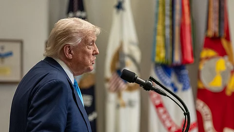 President Donald Trump on Wednesday, July 30, 2025, in the Roosevelt Room.