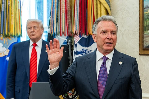 President Donald Trump and Steve Witkoff, May, 2025.