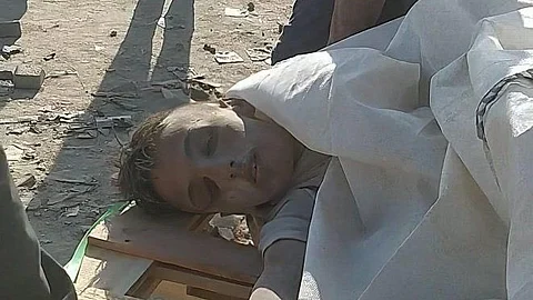 A Palestinian child fatally shot and killed by Israeli forces while seeking flour, near the Zikim crossing, on 5 August 2025.