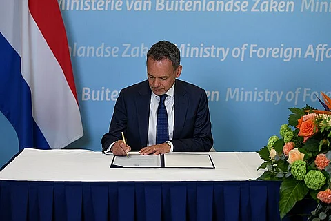 Caspar Veldkamp, Dutch Foreign Minister.