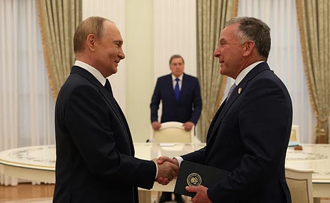 Russian President Vladimir Putin's meeting with Steve Witkoff, Special Envoy of the U.S. President, in the Kremlin on 6 August 2025.