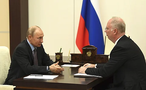 : Russian President Vladimir Putin meets with RDIF CEO Kirill Dmitriev