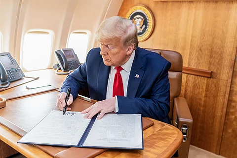 President Donald Trump signs an Executive Order (For illustrative purposes)