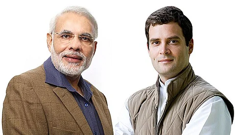 Narendra Modi and Rahul Gandhi.