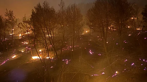 Wildfires in Greece.