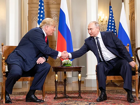 President Donald J. Trump and President Vladimir Putin on July 16, 2018.