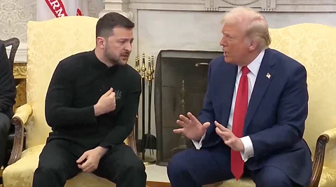 Ukraine President Volodymyr Zelensky U.S. President Donald Trump Clash During Meeting, February 28th, 2025