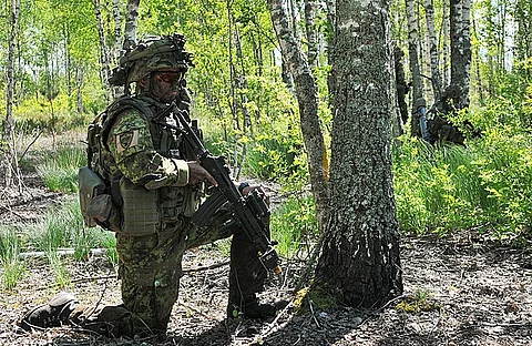 An Estonian Soldier.