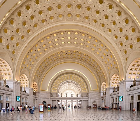 View of the Great Hall in Union Station, Washington, D.C., on June 16, 2024.