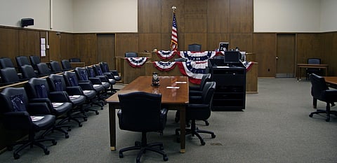 Inside of the U.S. Federal Courthouse (For illustrative purposes only)