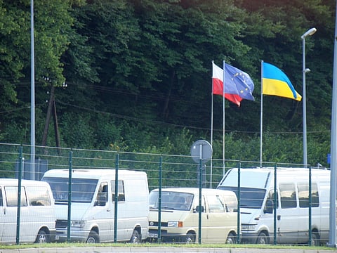 Poland-Ukraine border crossing, 2011