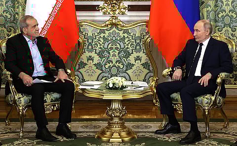 Iranian President Massoud Pezeshkian and Russian President Vladimir Putin, 01-17-2025