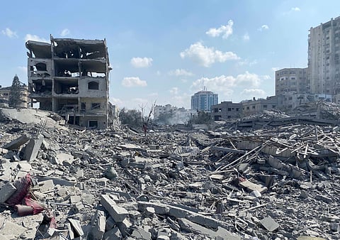 Destruction in Gaza (For illustrative purposes only)