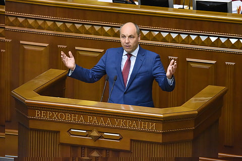 Murdered Ukrainian politician Andriy Parubiy, 2017.