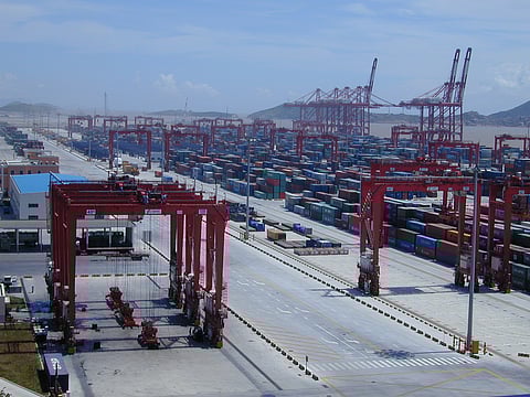 Yangshan Deep-water Harbour Zone, Port of Shanghai, 2008.