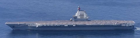 Photo of the Fujian captured by the Japanese Maritime Self-Defense Force, September 11th, 2025.