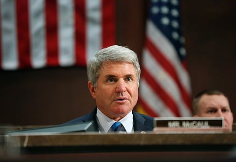 Rep. McCaul questions CBP Commissioner McAleenan on border security at a 2018 House hearing.