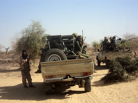 Al-Qaeda linked militants in the Malian counryside, 2012