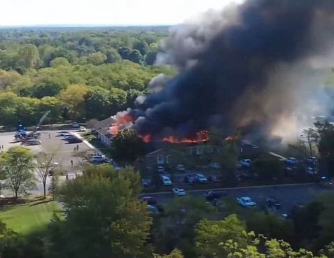 Authorities believe the suspect intentionally set the church ablaze after the shooting.