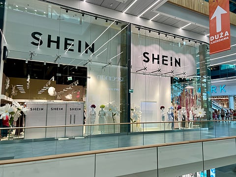 A Shein Store in Warsaw, Poland.